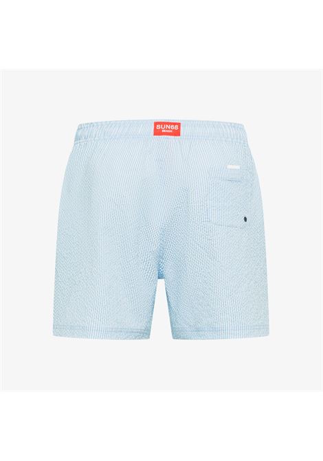 Shorts mare in nylon a righe azzurro/bianco AX SUN68 | H3611288 0501