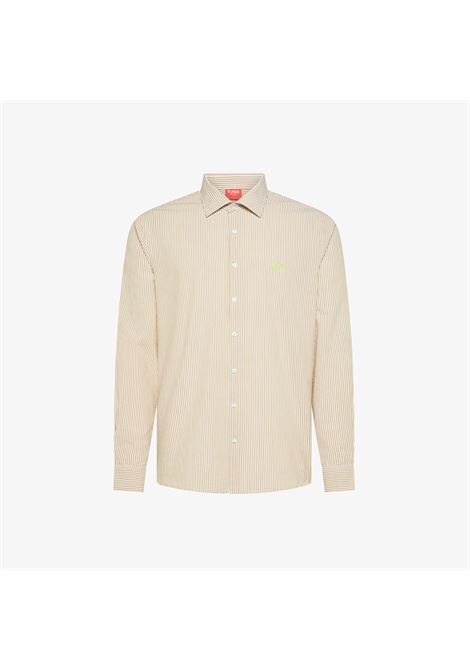 Camicia in cotone a righe beige/bianco AX SUN68 | S36123138 1601