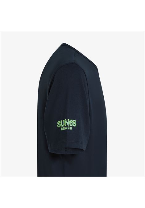 T-shirt in jersey di cotone blu navy AX SUN68 | T36140138 07