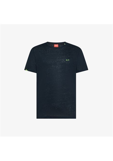 T-shirt in jersey di cotone blu navy AX SUN68 | T36147138 07
