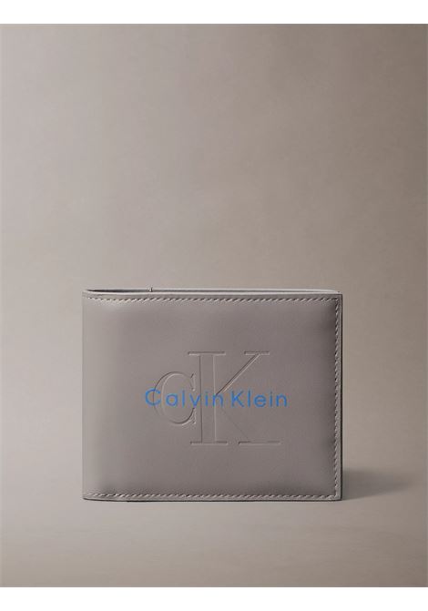 Portafoglio a libro con monologo stampato CALVIN KLEIN | LV04D1156GPBB