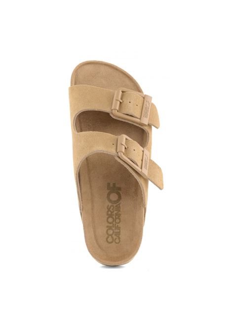 SLOFISandalo in pelle scamosciata COLORS OF CALIFORNIA | HC.BIO56NCAMEL