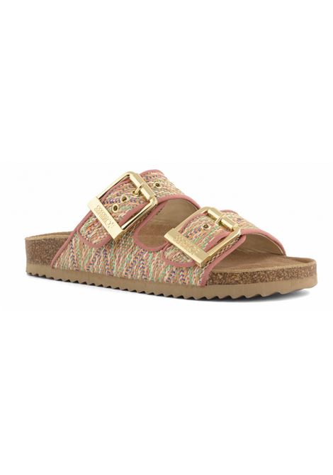 SLOFI Sandalo in raffia Deep rose COLORS OF CALIFORNIA | HC.BIO609DER