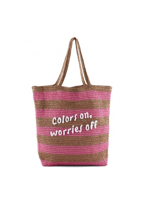 HOLLYBorsa in raffia COLORS OF CALIFORNIA | HC.HOLLY03MOKA