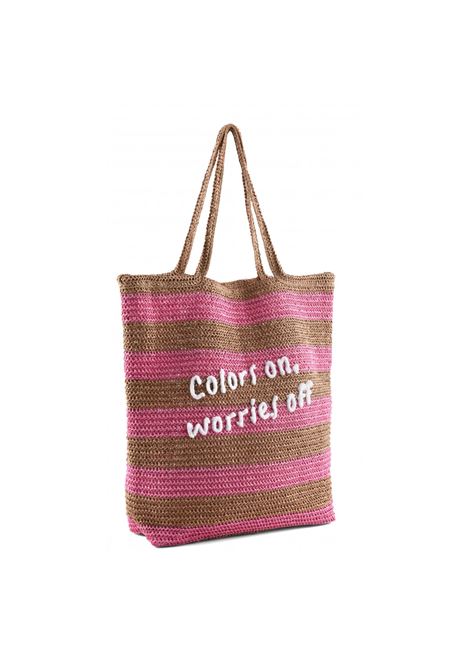 HOLLYBorsa in raffia COLORS OF CALIFORNIA | HC.HOLLY03MOKA