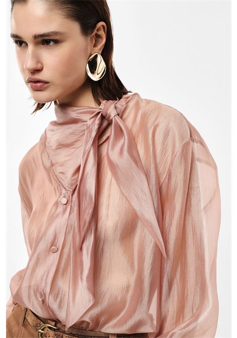 Camicia trasparente con maniche lunghe e fiocco IMPERIAL | CNO1LHVPHARD