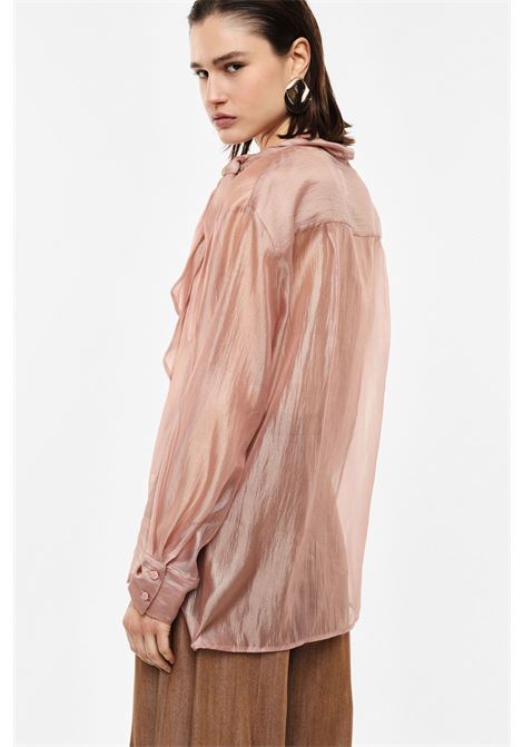 Camicia trasparente con maniche lunghe e fiocco IMPERIAL | CNO1LHVPHARD