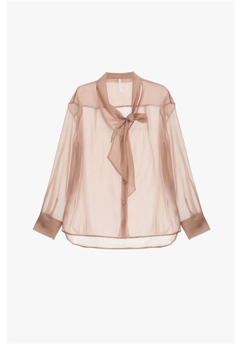Camicia trasparente con maniche lunghe e fiocco IMPERIAL | CNO1LHVPHARD