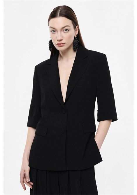 Blazer monopetto maniche corte spacchi laterali IMPERIAL | JAP1LHXNERO