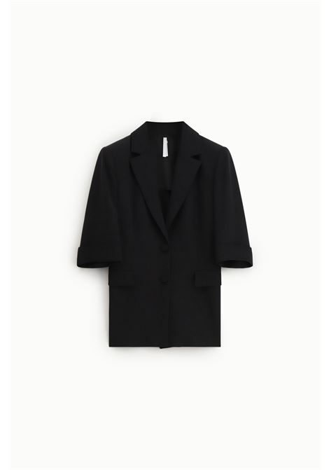 Blazer monopetto maniche corte spacchi laterali IMPERIAL | JAP1LHXNERO
