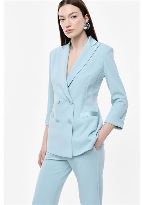 Blazer doppiopetto con maniche tre quarti