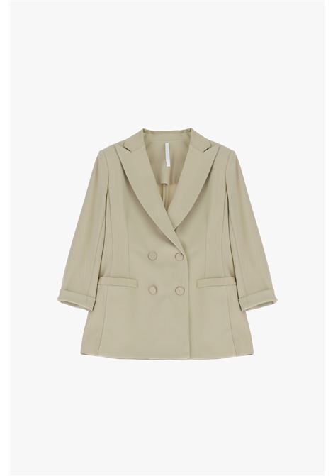 Blazer doppiopetto con maniche tre quarti