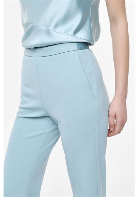Pantaloni flare sartoriali vita alta pinces IMPERIAL | P3E9LAWNEW SKY