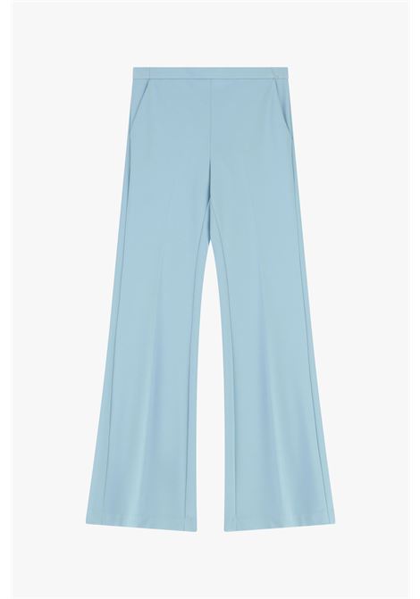 Pantaloni flare sartoriali vita alta pinces IMPERIAL | P3E9LAWNEW SKY