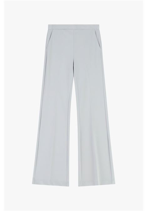 pantaloni flare sartoriali vita alta pinces IMPERIAL | P3E9LAWPERLA