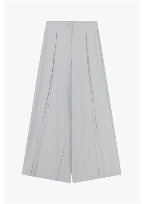 Pantaloni palazzo a vita alta con pieghe IMPERIAL | P6J8LHXPERLA