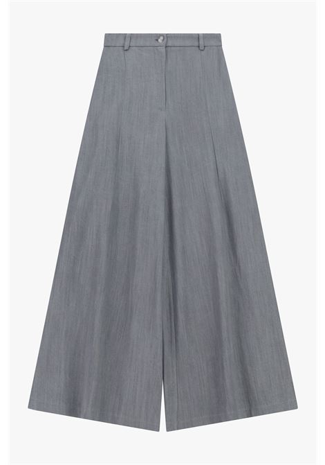 Pantaloni palazzo vita alta con gamba ampia IMPERIAL | P9A0LAZGRIGIO DENIM