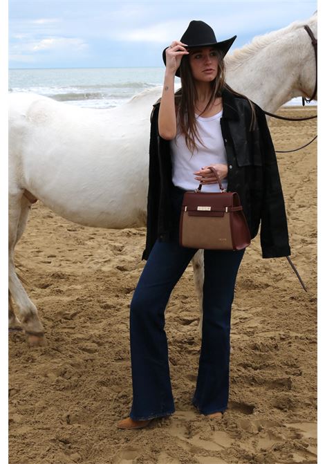 Borsa a mano GRACE SUEDE BIG - BROWN LABEL ROSE | GRACE SUEDE BIGBROWN