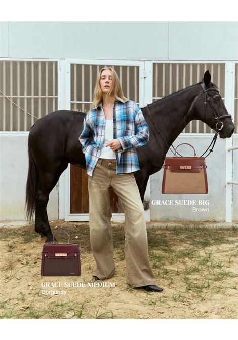 Borsa a mano GRACE SUEDE BIG - BROWN LABEL ROSE | GRACE SUEDE BIGBROWN