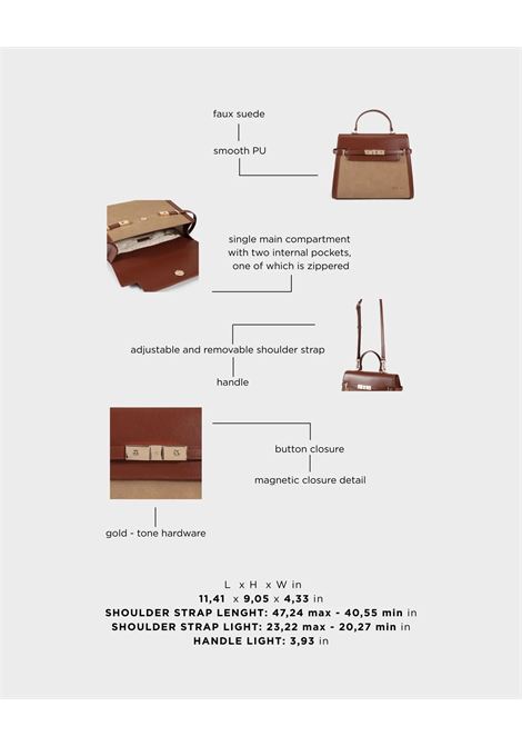 Borsa a mano GRACE SUEDE BIG - BROWN LABEL ROSE | GRACE SUEDE BIGBROWN