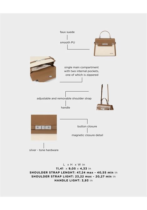 Borsa a mano GRACE SUEDE BIG - TAUPE LABEL ROSE | GRACE SUEDE BIGTAUPE