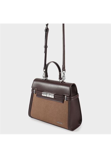 Borsa a mano GRACE SUEDE MEDIUM - BROWN LABEL ROSE | GRACE SUEDE MEDIUMBROWN