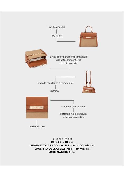 Borsa a mano GRACE SUEDE MEDIUM - CAMEL LABEL ROSE | GRACE SUEDE MEDIUMCAMEL