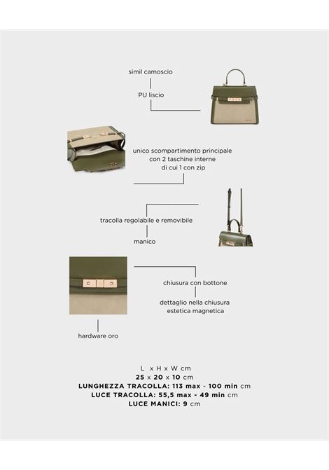 Borsa a mano GRACE SUEDE MEDIUM - GREEN LABEL ROSE | GRACE SUEDE MEDIUMGREEN