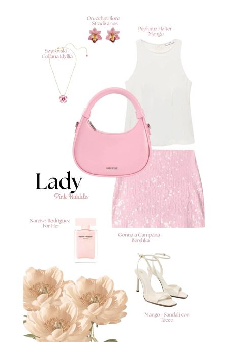 Mini bag a mano LADY - PINK BUBBLE LABEL ROSE | LADYPINK BUBBLE