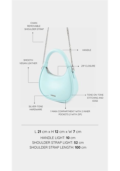 Mini bag a mano LADY - POWDER BLUE LABEL ROSE | LADYPOWDER BLUE