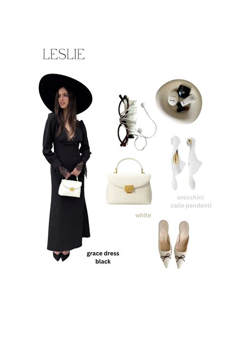 Borsa a mano LESLIE - WHITE LABEL ROSE | LESLIEWHITE GOLD