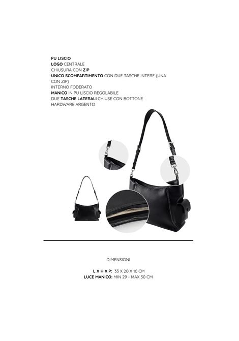 Borsa a spalla LEXI 2.0 LABEL ROSE | LEXI 2.0BLACK