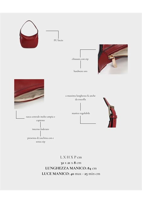 Borsa a spalla LILLIAN - Deep red LABEL ROSE | LILLIANDEEP RED