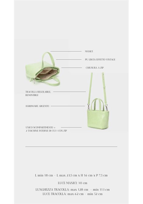 Borsa a mano NINA LABEL ROSE | NINAPASTEL GREEN