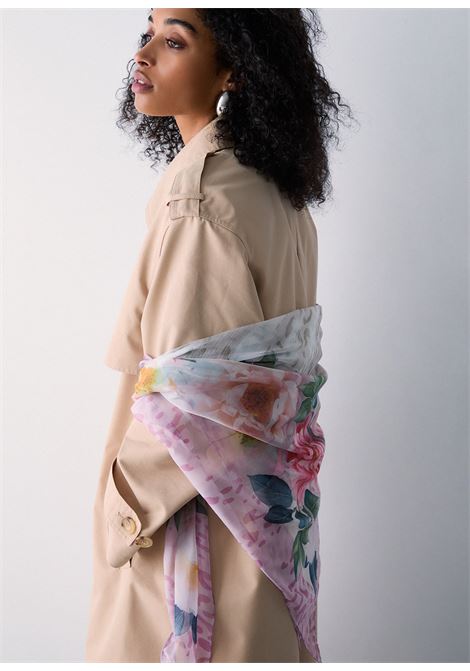 Foulard grande con peonie LIUJO | 2A6044T2745X0756