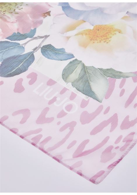 Foulard grande con peonie LIUJO | 2A6044T2745X0756