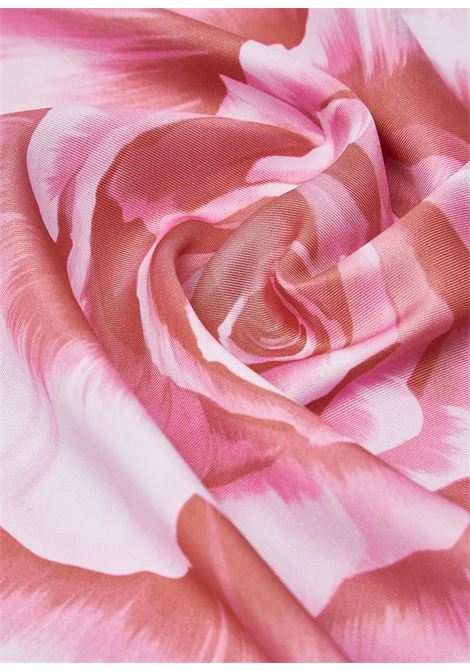 Foulard con fiore rosa LIUJO | 2A6053T274500006