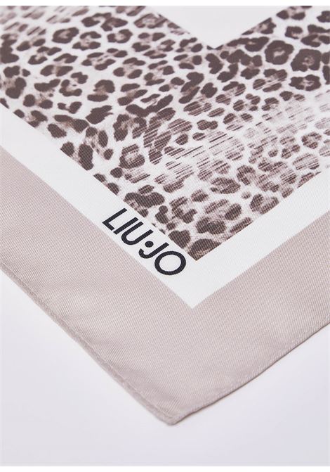 Foulard con fiore rosa LIUJO | 2A6053T274500006