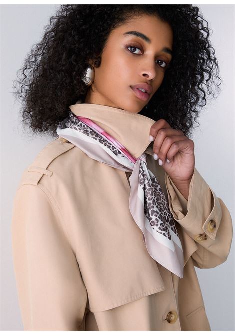 Foulard con fiore rosa LIUJO | 2A6053T274500006