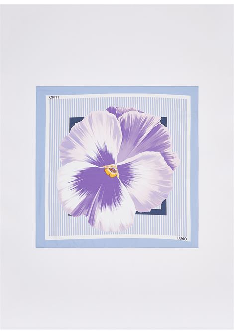 Foulard con fiore viola LIUJO | 2A6053T274500102