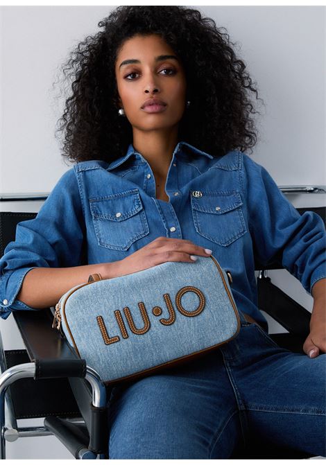 Borsa bowling media in denim LIUJO | AA6113T377A74015