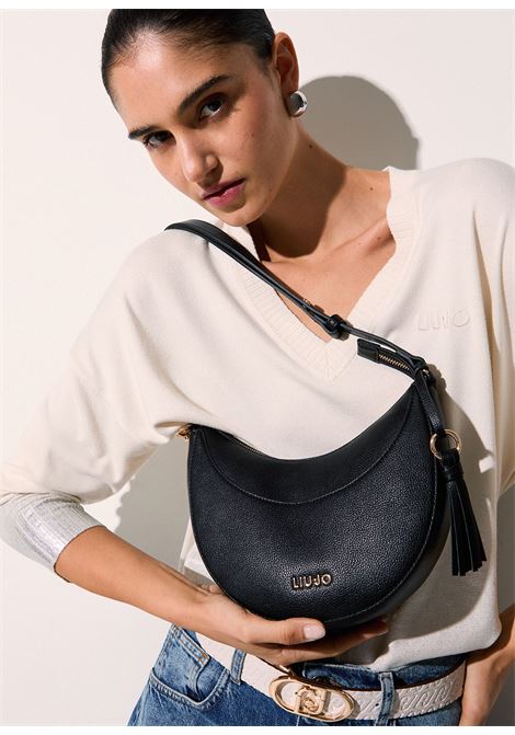 Borsa hobo media con charm LIUJO | AA6186E101222222