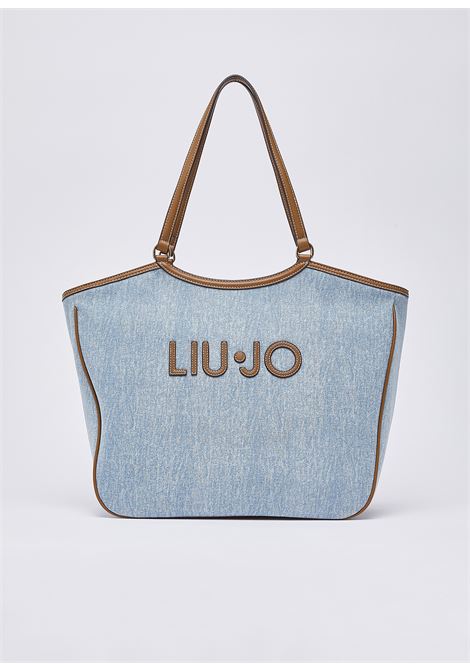 Borsa tote grande in denim LIUJO | AA6208T377A74015