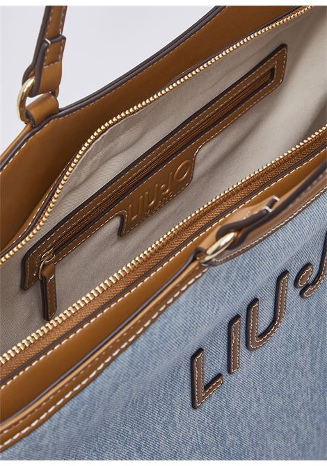 Borsa tote grande in denim LIUJO | AA6208T377A74015