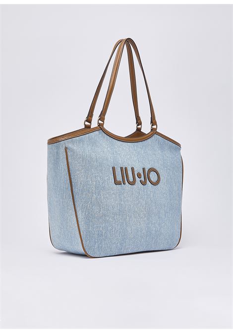 Borsa tote grande in denim LIUJO | AA6208T377A74015