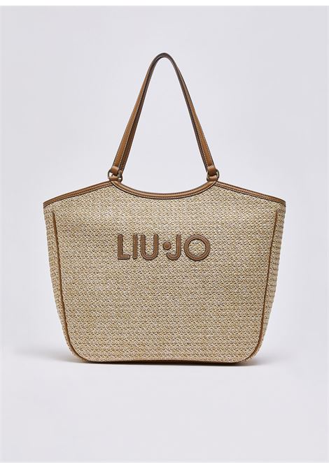 Borsa tote grande in rafia LIUJO | AA6208T383A00005