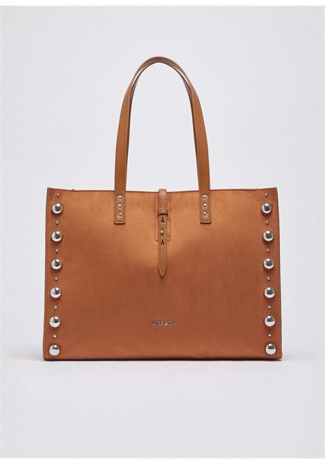 Tote bag grande con borchie LIUJO | AA6223T426AX0742