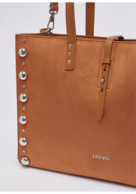 Tote bag grande con borchie LIUJO | AA6223T426AX0742
