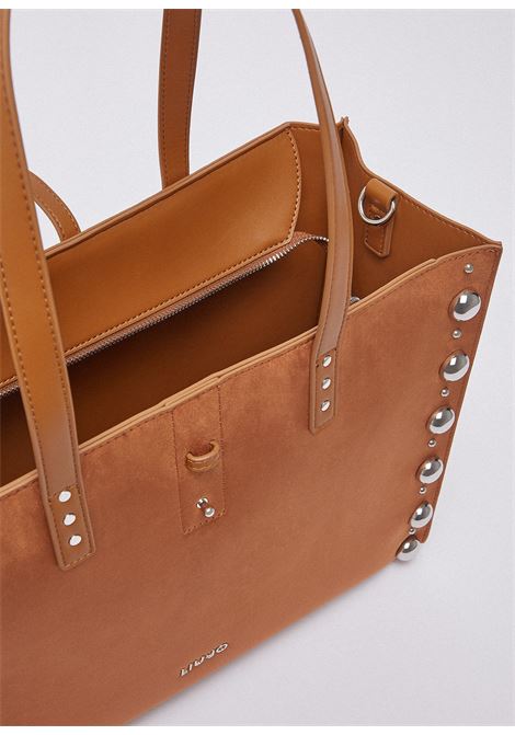 Tote bag grande con borchie LIUJO | AA6223T426AX0742