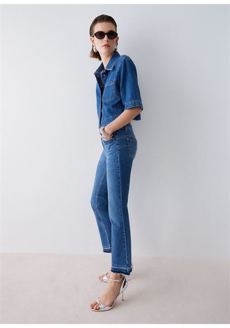 Jeans bootcut con orli unfinished LIUJO | UA6022D031078801